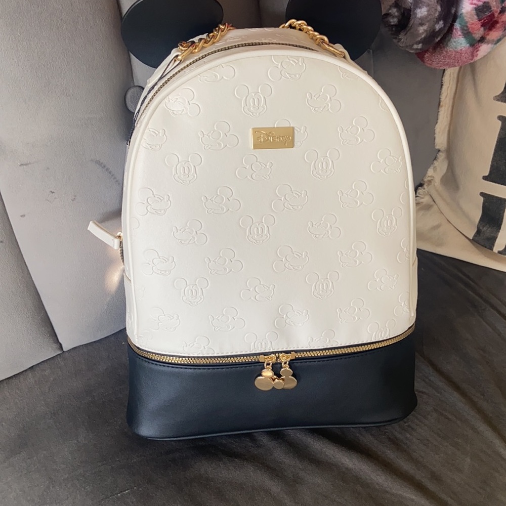 Disney Classic Mickey Mouse Black White Backpack